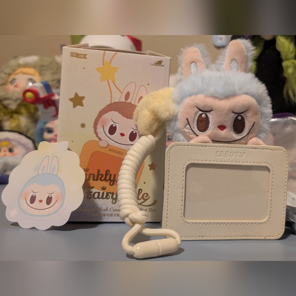 PopLand Exclusive Labubu Twinkle Fairy Plush Card Holder -Confirmed: Frosty Blue